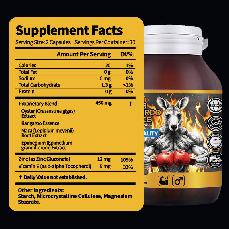 ⚡ Limited Time Offer ⚡ 160K+ SOLD!✨DHOP Oyster Kangaroo Essence Hard Capsule: Extreme Male Stamina & Performance Optimizer-H