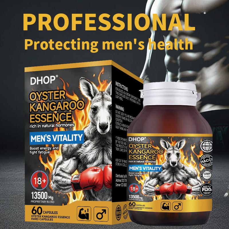 ⚡ Limited Time Offer ⚡ 160K+ SOLD!✨DHOP Oyster Kangaroo Essence Hard Capsule: Extreme Male Stamina & Performance Optimizer-H