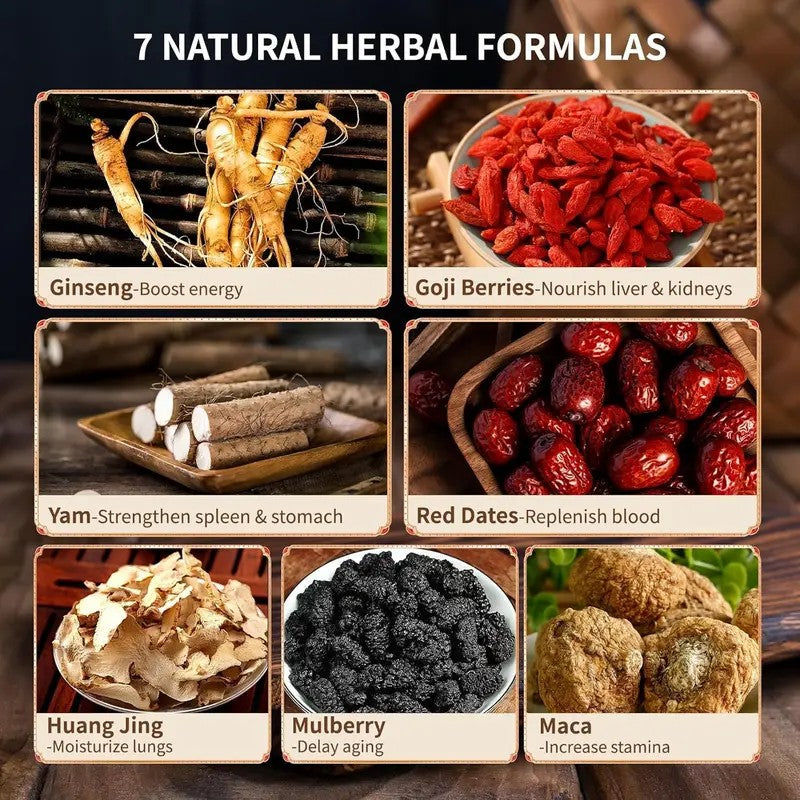 🔥Hot Sale🌟Five Treasures Tonic Tea: Natural Male Wellness & Energy Boost Herbal Blend-1T