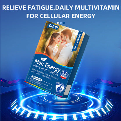 🏆Bestseller⚡ Hot Deal!✨DHOP Men's Energy Multi Softgels: Complete Male Nutrition, Energy & Vitality Enhancement-H