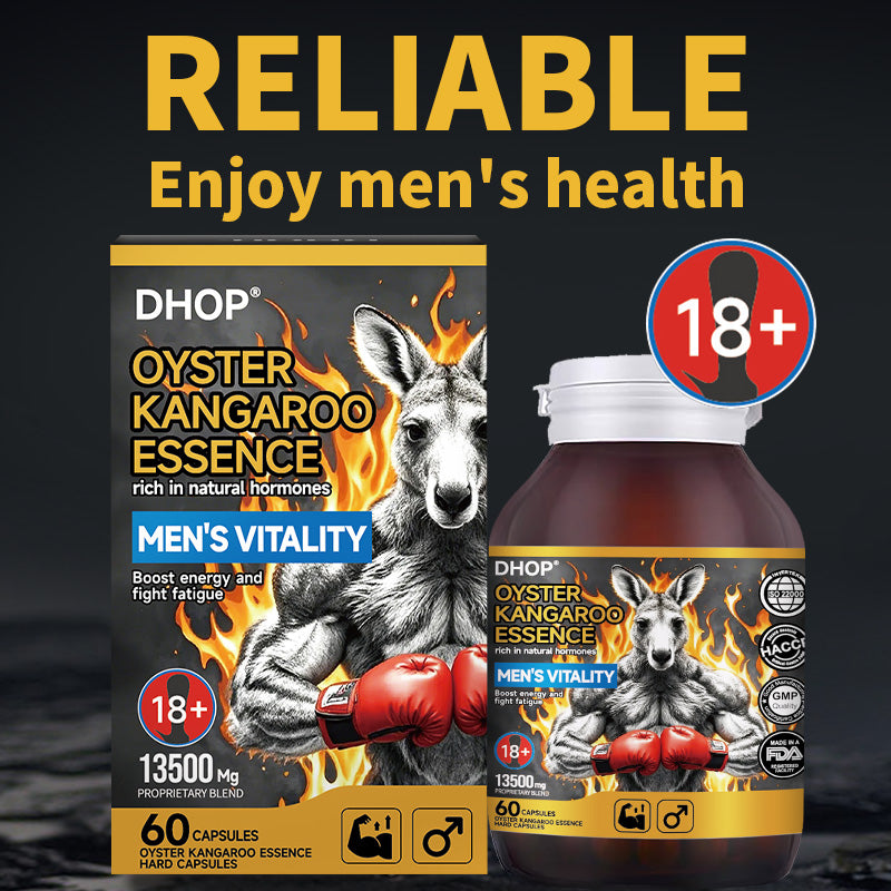 ⚡ Limited Time Offer ⚡ 160K+ SOLD!✨DHOP Oyster Kangaroo Essence Hard Capsule: Extreme Male Stamina & Performance Optimizer-H