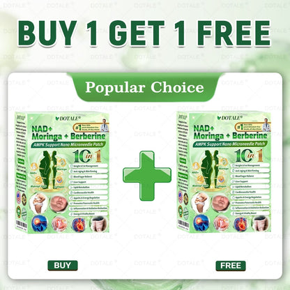 🍃DOTALE® NAD+ Moringa Berberine AMPK Nano Microneedle Patch🍃（Once daily, visible results in 7 days）Supports metabolism, weight management, heart health, and overall wellness
