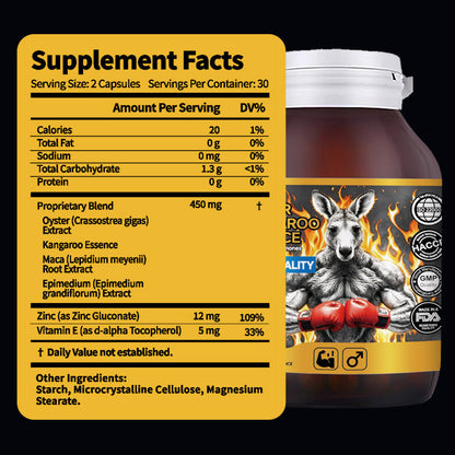 ⚡ Limited Time Offer ⚡ 160K+ SOLD!✨DHOP Oyster Kangaroo Essence Hard Capsule: Extreme Male Stamina & Performance Optimizer-H